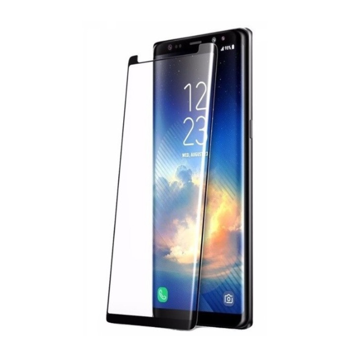 Folie Full Face de sticla securizata 9H pentru Samsung Galaxy Note 9, Negru