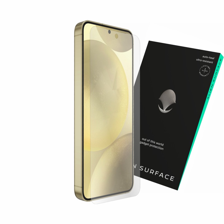Folie protectie, pentru Samsung Galaxy S24, ecran compatibil cu husa, Alien Surface