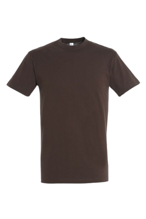 Sol's Regent kerek nyakú uniszex póló, So11380, csokoládé, L