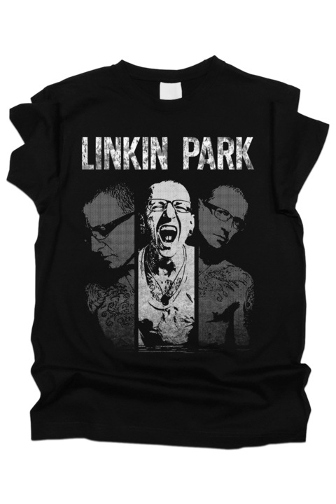 Мъжка тениска, K-off, Linkin Park Chester Bennington, черна, 5XL
