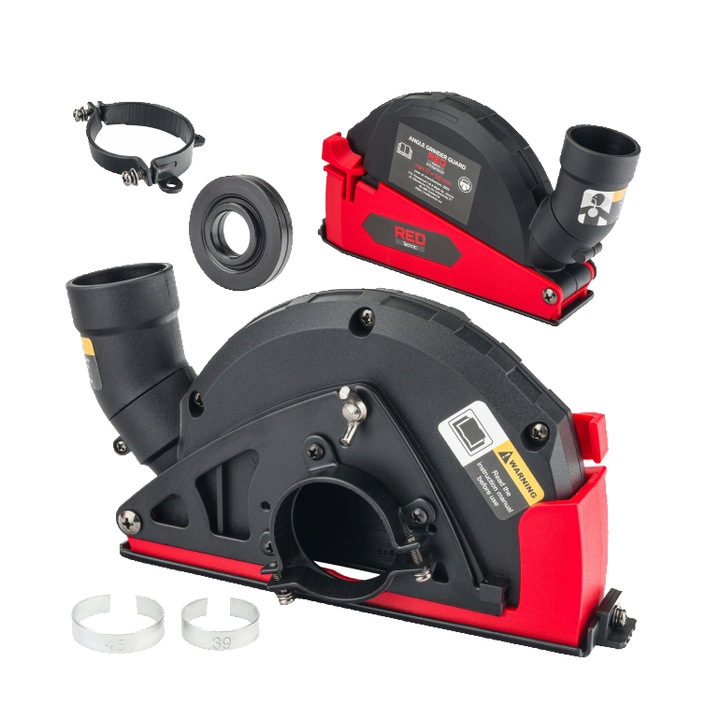 Capac aspirare praf pentru polizor unghiular, 115-125 mm, Red Technic