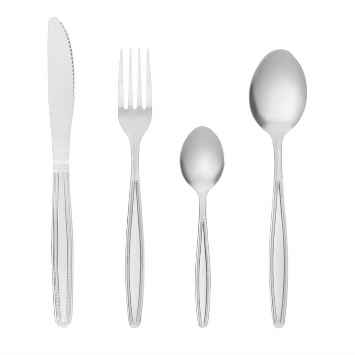 Set tacamuri Domotti Sorrento, 24 piese, 6 persoane, inox