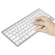 Mini tastatura, Zola®, Bluetooth 3.0, compatibil Windows, iOS, Android, alba