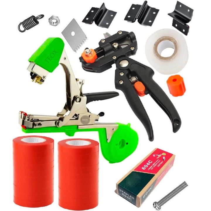 Pachet Aparat de Legat, Via+Cleste Altoit 3 lame, banda altoit, Capse, Benzi legat, Teox®
