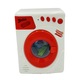 Masina de spalat jucarie cu baterii, lumini, sunete si miscare, Alb/Rosu, SARALMA®