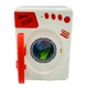 Masina de spalat jucarie cu baterii, lumini, sunete si miscare, Alb/Rosu, SARALMA®