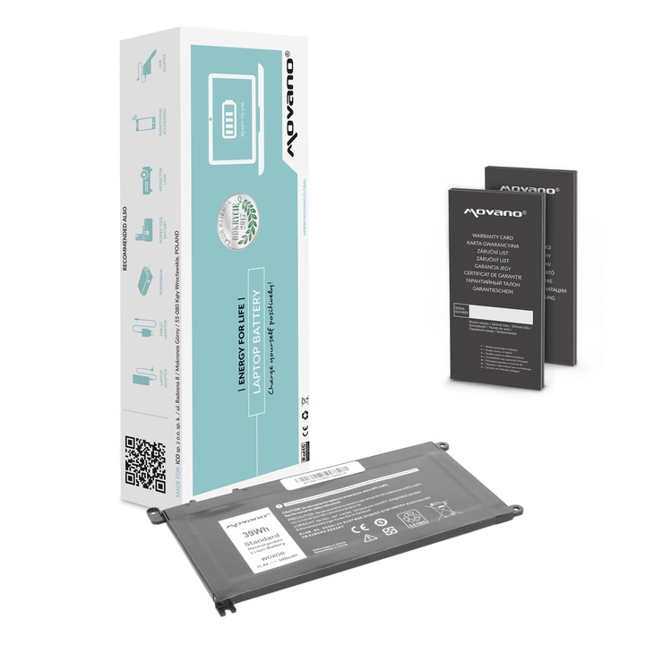 Baterie Movano pentru Dell Vostro 14 5468, Inspiron 15 5568 - 2200mAh