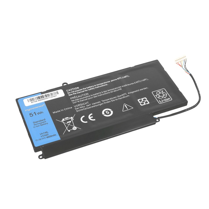 Baterie pentru Dell Vostro, Movano, 4600 mAh, negru