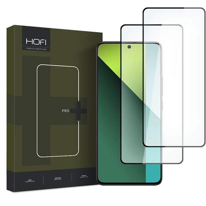 2 db Hofi Glass Pro+ védőfólia készlet Xiaomi Redmi Note 13 5G/13 Pro 4G/5G Black készülékhez