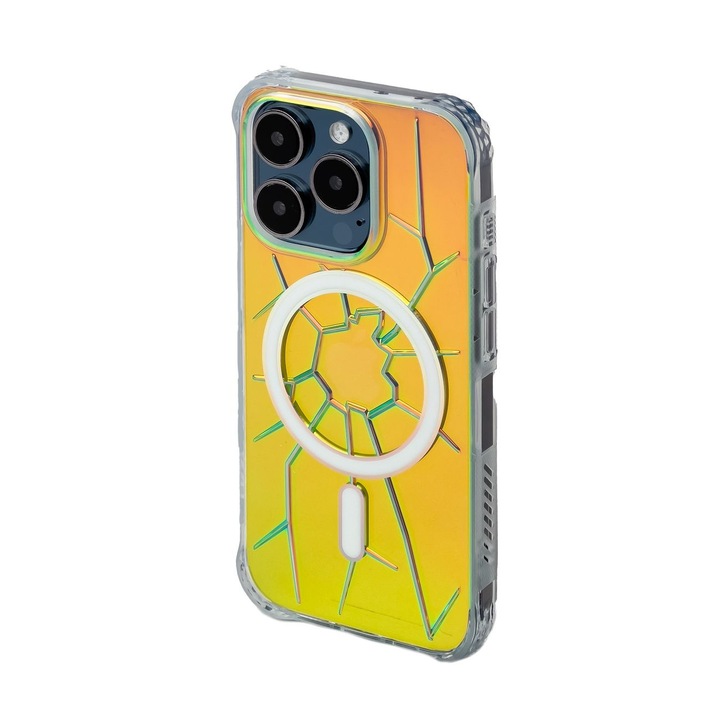 Husa telefon, Kingxbar, MagSafe, PC, Pentru Apple iPhone 15 Pro, Multicolor