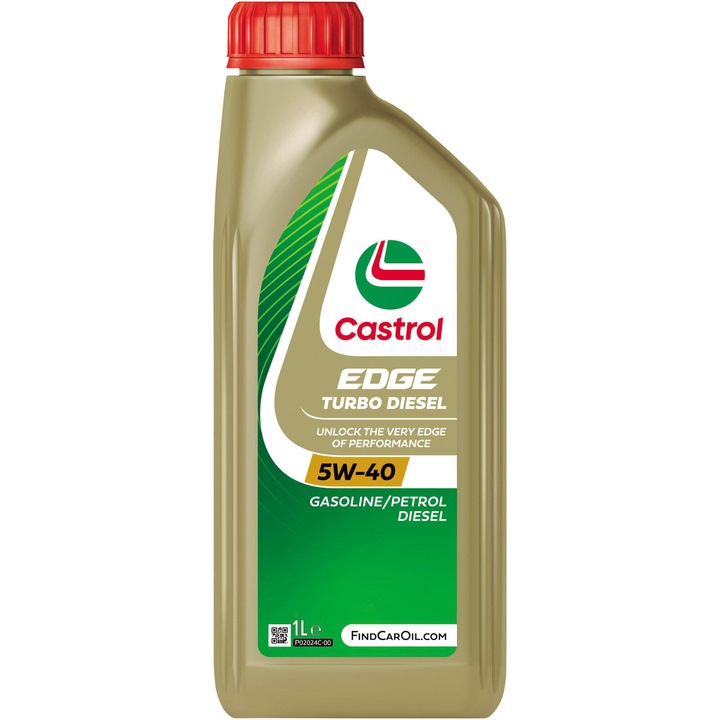 Моторно масло Castrol Edge Titanium Turbo Diesel, 5W40, 1л