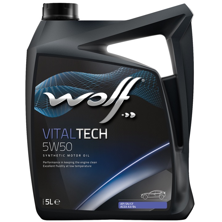 Ulei motor Wolf Vitaltech, 5W50, 5L
