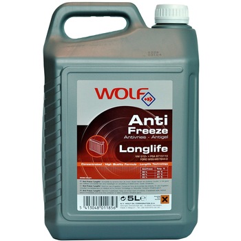 Antigel fara silicati Wolf G12, Long Life, Rosu, 5L Antigel fara silicati Wolf G12, Long Life, Rosu, 5L