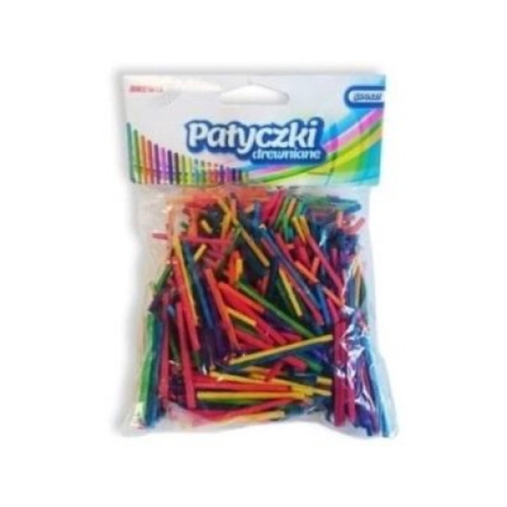 Chibrituri creative, Brewis, Lemn, 4.2cm, Multicolor, 500 buc