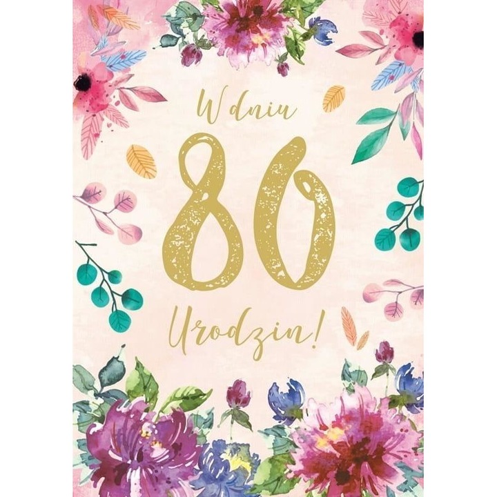 Születésnap 80, Kukartka, Papír, Többszínű