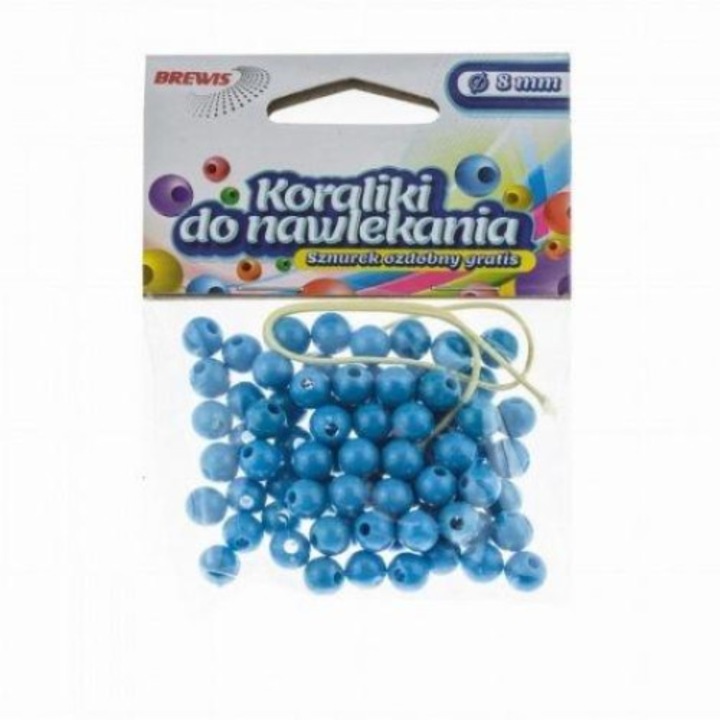 Margele si sfoara, Brewis, 6 mm, Albastru, 16 g
