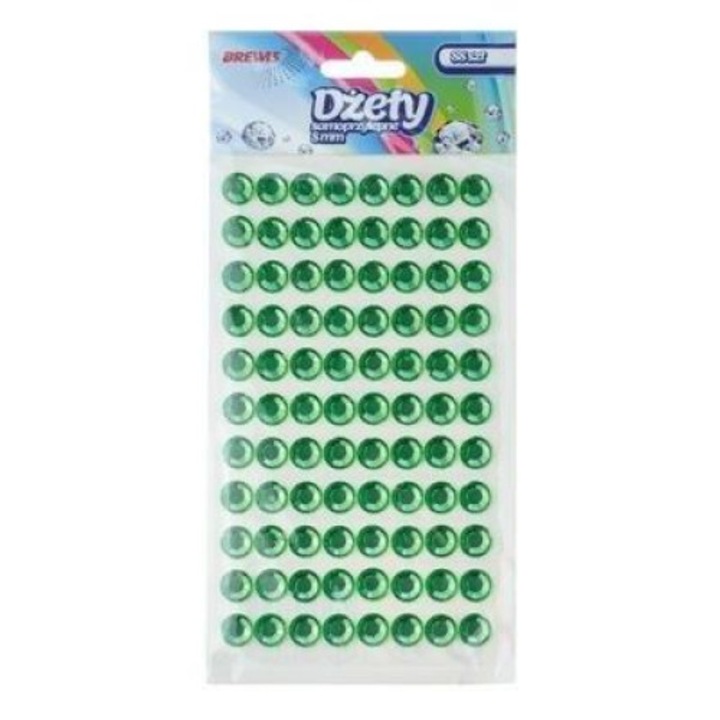 Set 88 strasuri pentru unghii, Brewis, 8mm, Verde