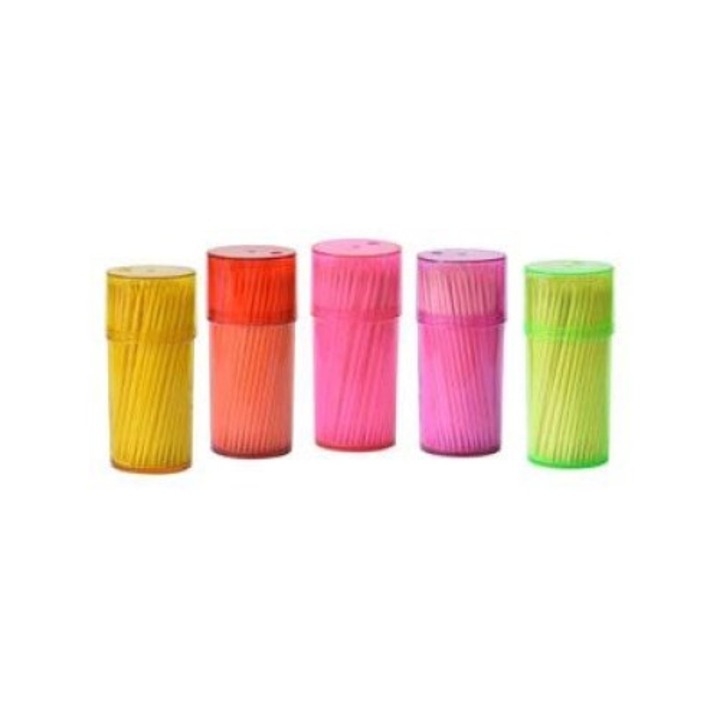 OEM 150 db-os fogpiszkáló készlet, fa, többszínű