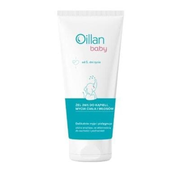 Gel de dus 3in1, Oillan Baby, 200ml