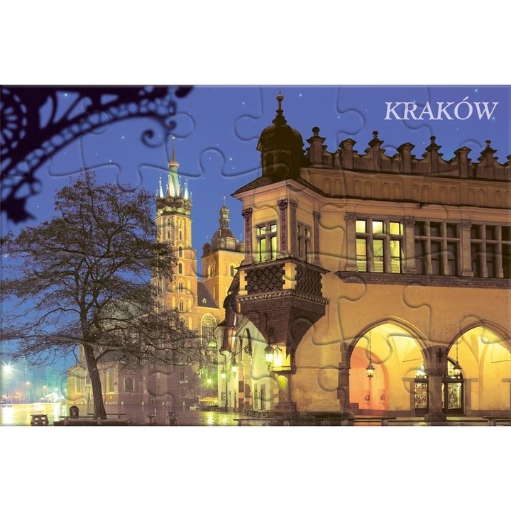 Carte postala tip puzzle, Castorland, Cracovia, Multicolor