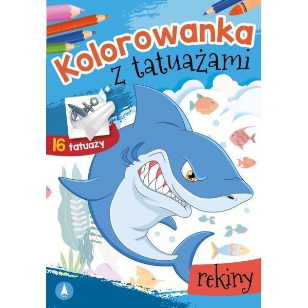 Carte de colorat cu tatuaje. rechini - eMAG.ro