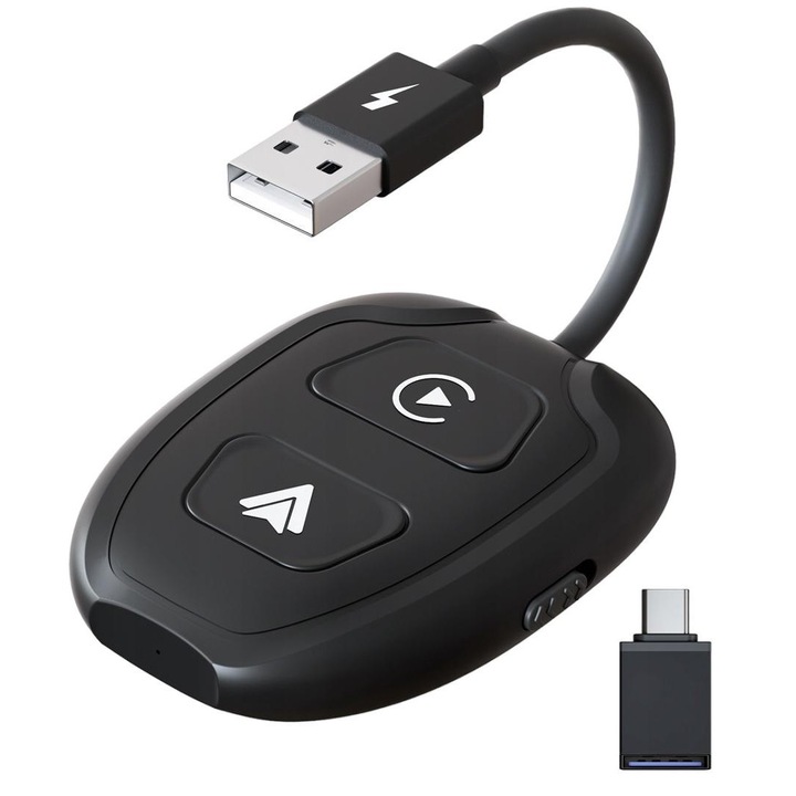 Adaptor auto 2in1, XSTORM, Bluetooth 5.0, USB-C, Negru