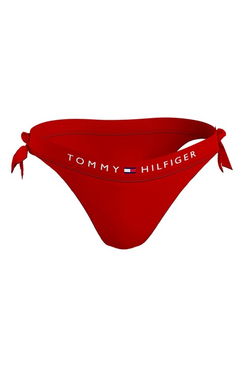 Tommy Hilfiger, Долнище на бански тип бразилиана с връзки, Червен