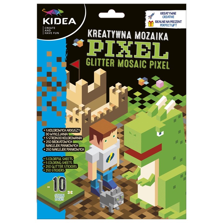 Kifestőkönyv + matricák, Derform, Multicolor