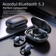 Безжични слушалки, Bluetooth, водоустойчиви, кутия за зареждане с цифров дисплей, микрофон, универсални, гласово управление, Bluetooth 5.3, черни