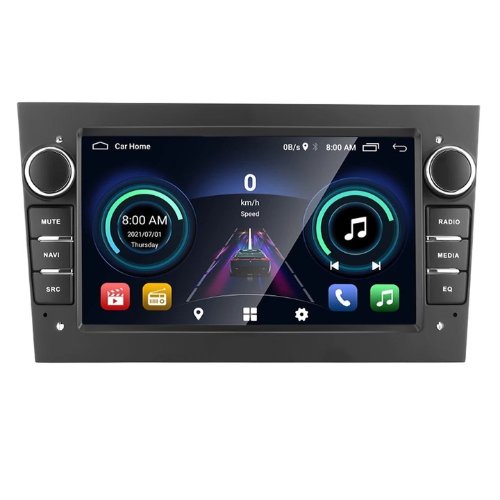 Mp5 плейър, за Opel, V1, 1GB, 16GB, 2Din, WiFi, радио, 4x45, CarPlay, черен