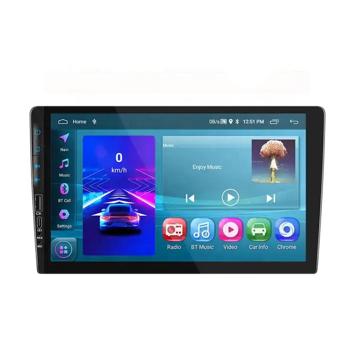 Mp5 плейър, за универсален, 2GB, 64GB, 2Din, WiFi, 4x60, 25cm, черен