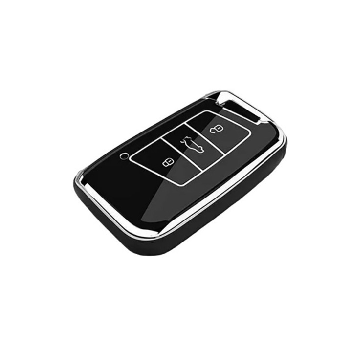 Черен капак за смарт ключ VW Passat B8 Tiguan MK2 Skoda Superb Kodiaq A7
