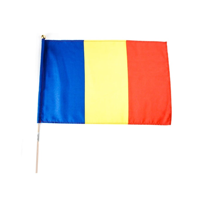 Steag Romania cu bat, 30 x 45 cm