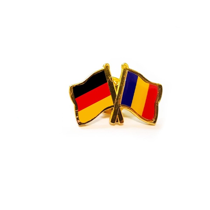 Insigna pin steag Romania si Germania