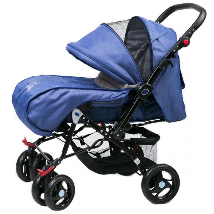 Carucior cu maner reversibil Dhs Elements Albastru