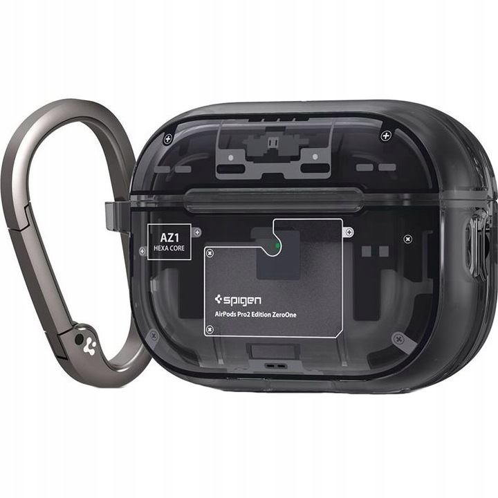 Borító Apple AirPods Pro 2-hez, Spigen, polikarbonát, szürke