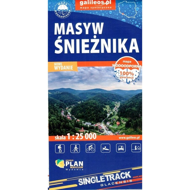 Mapa - Masyw Śnieżnika 1:25 000, Plan