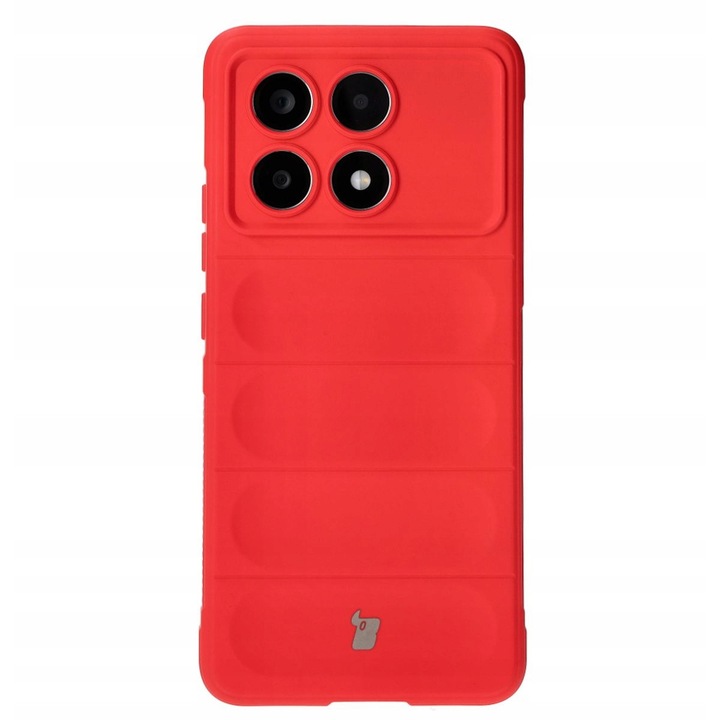 Калъф за телефон, Bizon, съвместим с Xiaomi Poco X6 Pro, TPU, Червен