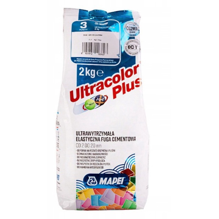 Опаковка шпакловка, Mapei, сребристо сива, 2 кг