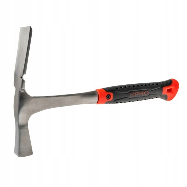 Моноблоков чук, PRO, въглеродна стомана, PVC дръжка, противоплъзгаща, 600 г, черен/червен