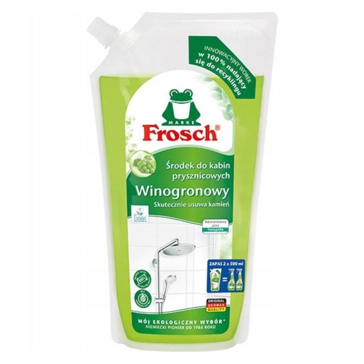 Течност за почистване на душ кабини Frosch 1л