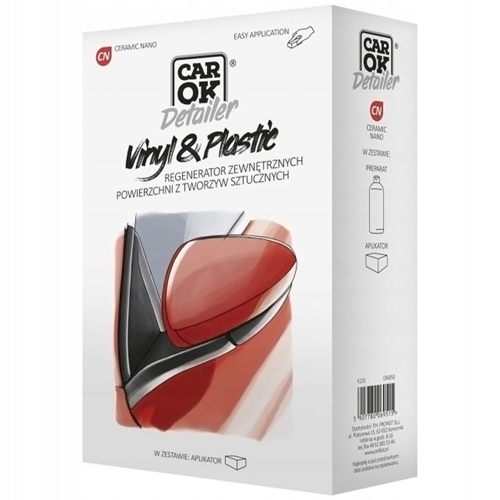 Solutie intretinere plastic auto, Car Ok, 500ml