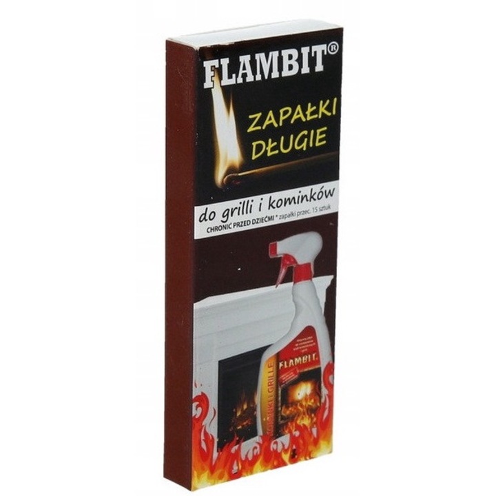 Chibrituri lungi, Flambit, 90 mm, 15 bucati