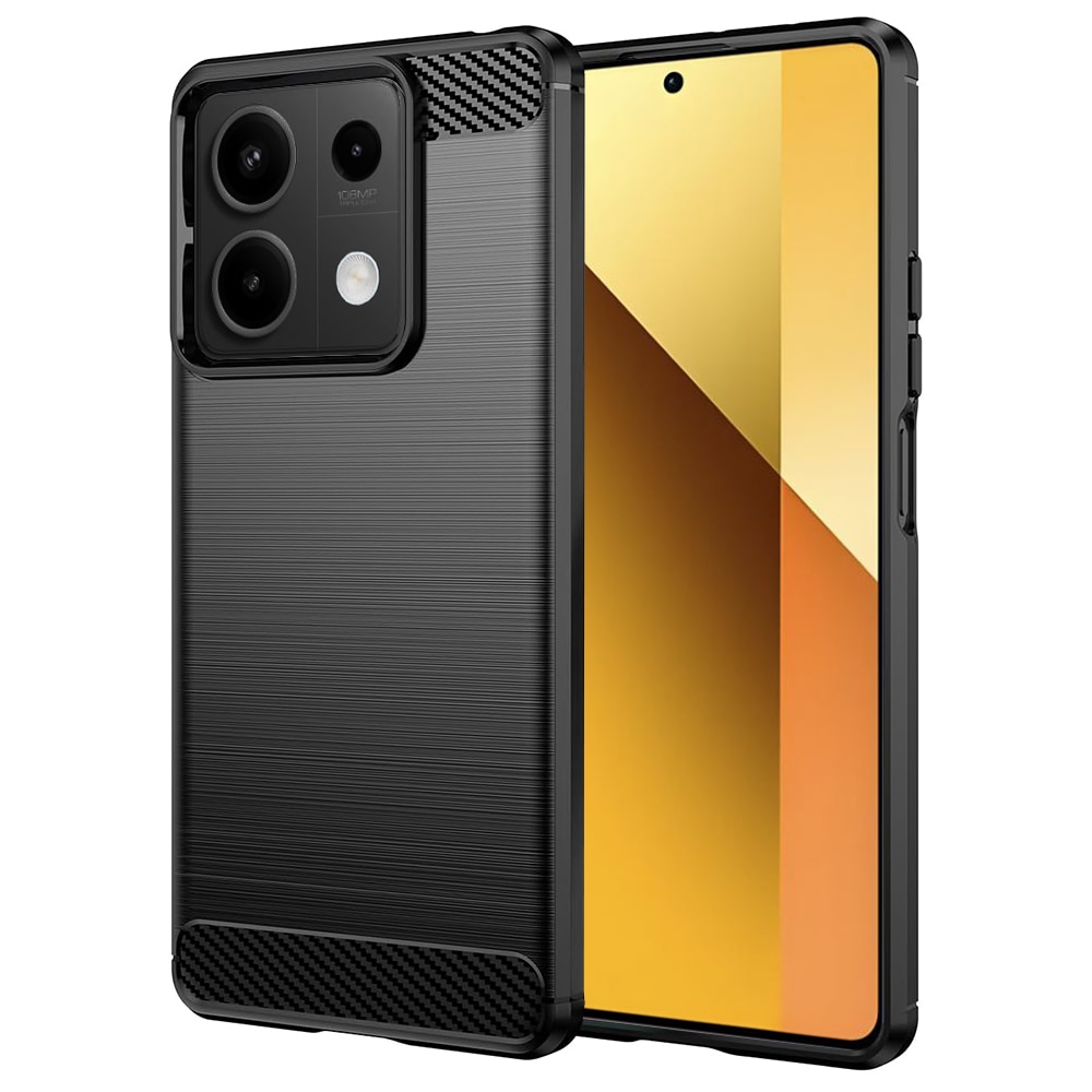 Husa pentru Xiaomi Redmi Note 13 5G - Techsuit Carbon Silicon - Negru
