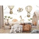 Fototapet Muralo animale salbatice zburatoare 450 cm x 300 cm decor dragut pentru camera copiilor