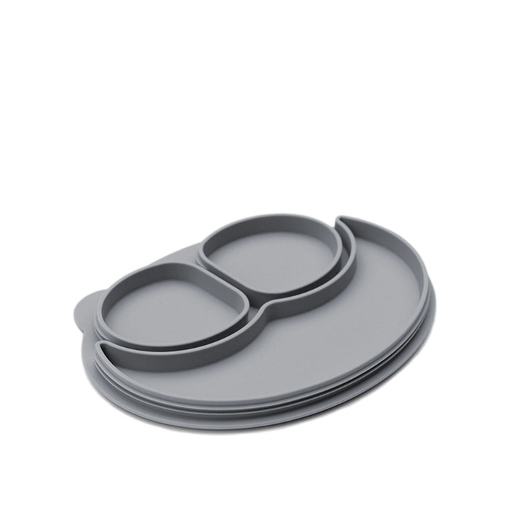 Szilikon fedél Mini Mat tányérhoz, EZPZ, szürke, 7x5x0,5cm