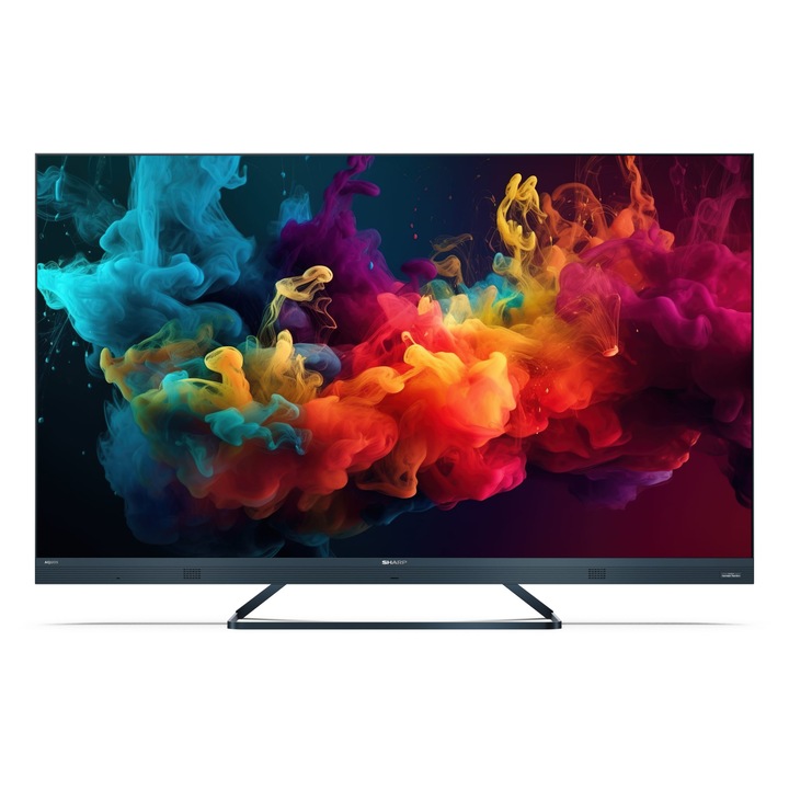 Телевизор Sharp 55FQ5EG, 139 см, 4K UHD, 144 Hz Quantum Dot, Sharp Google TV, с високоговорители Harman Kardon