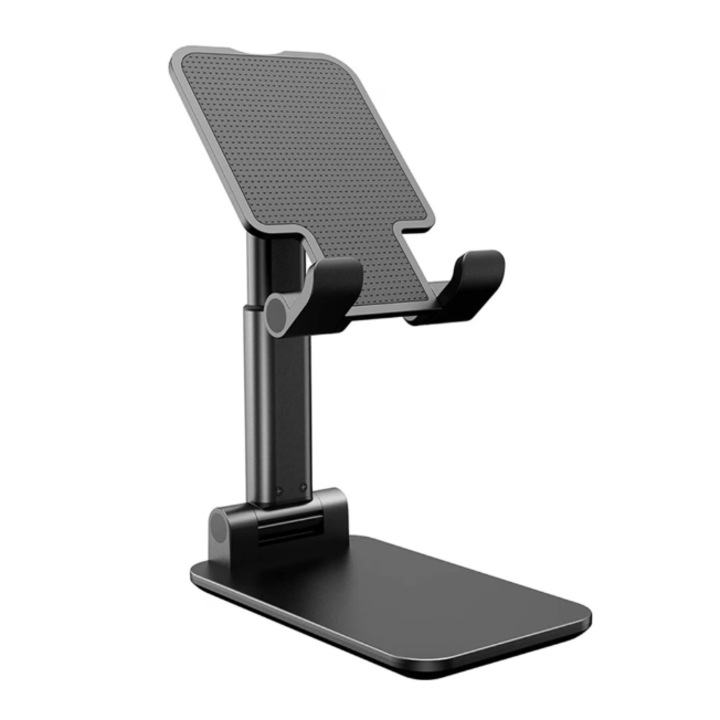 Stand de birou din metal pentru telefon sau tableta, Negru