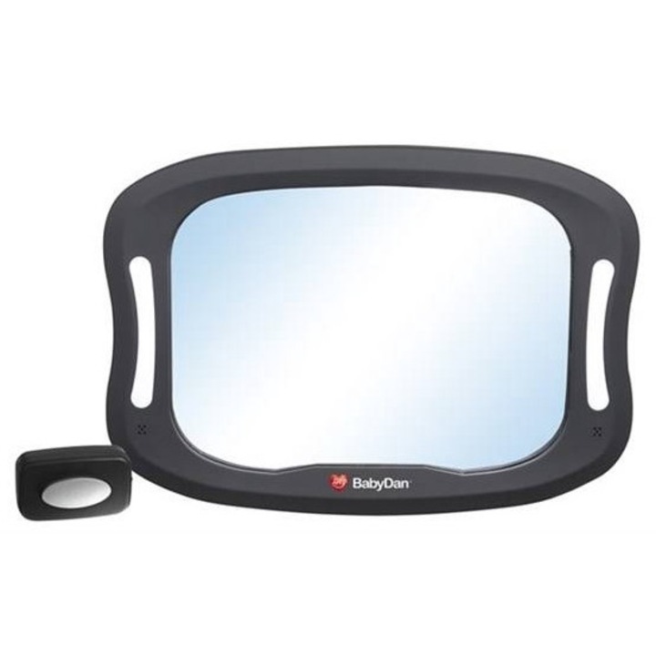 Oglinda retrovizoare auto reglabila cu iluminare LED