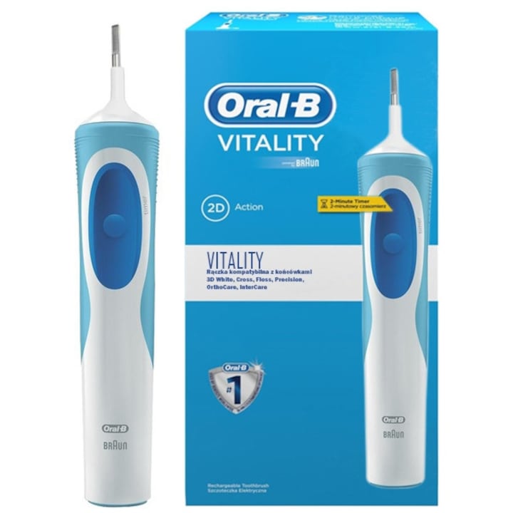 Oral-B Vitality D12.513 elektromos fogkefe fogantyú egyedül, kék